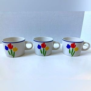 🎉Host Pick🎉 Newcor Stoneware Tulip Mugs Set of 3 Thailand